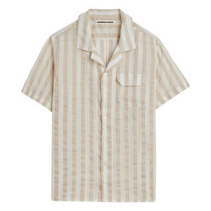 Homecore - Gestreiftes Hemd Lotie | Beige