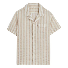 Homecore - Gestreiftes Hemd Lotie | Beige