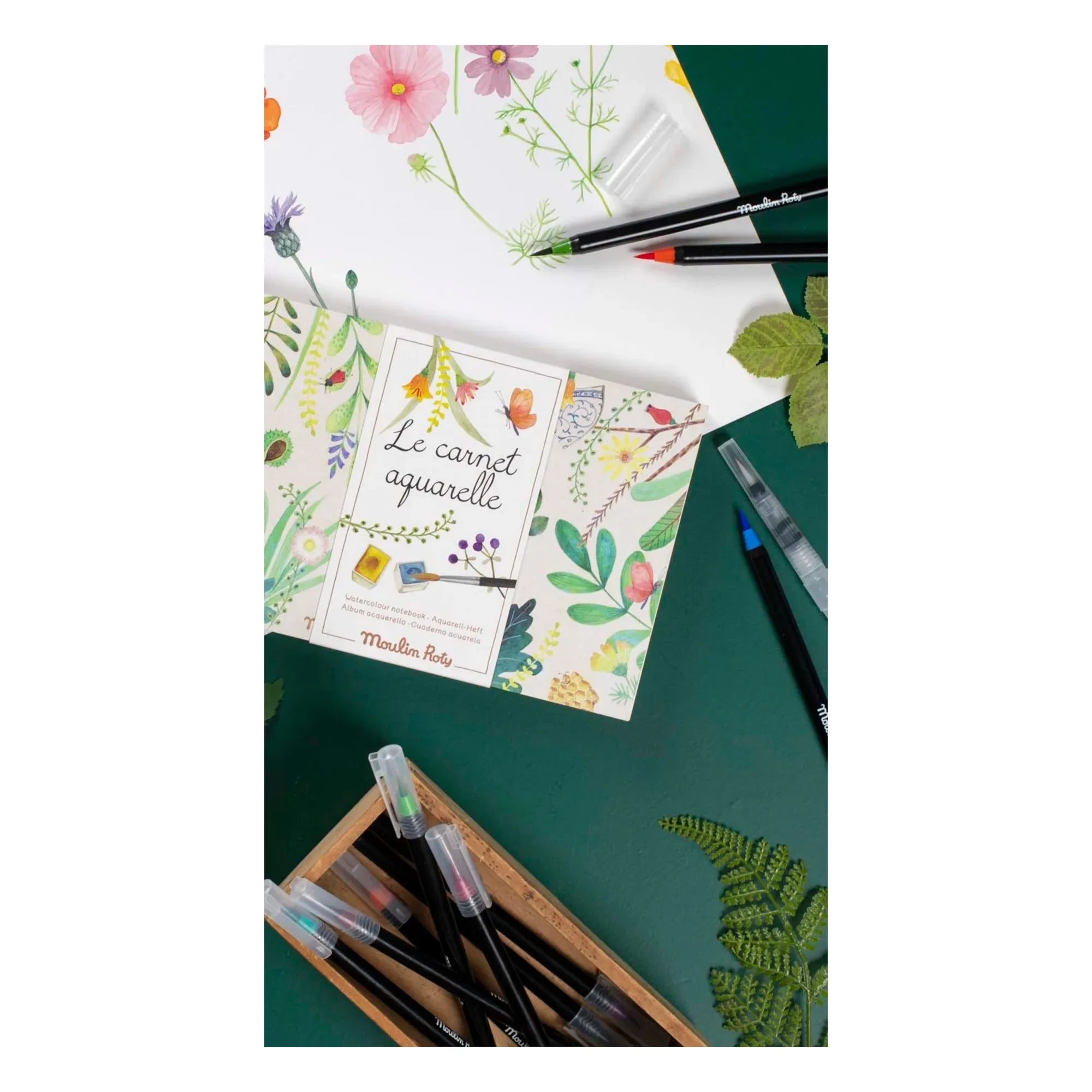 Moulin Roty - Aquarell-Skizzenbuch - Le jardin du Moulin