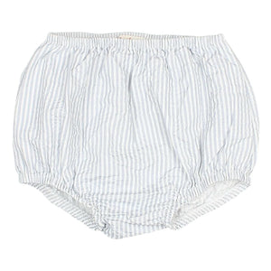 Búho - Gestreifter Seersucker Bloomer | Hellblau