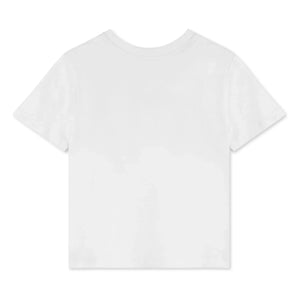 Fliink - Sommer Zebra Bio-Baumwolle T-Shirt | Weiß