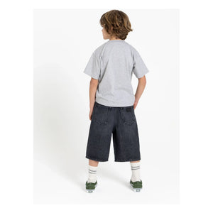 Finger in the nose - Bermuda Denim Oversize Sacha | Denim grau