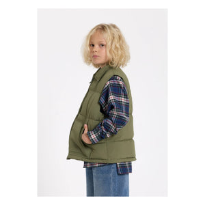 Finger in the nose - Snowshirt Ärmellose Daunenjacke aus echter Gänsefeder | Khaki