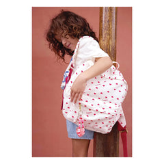 Bonton - PM Rucksack Hearts | Ecru