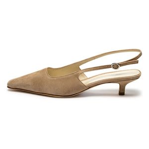 Odare - Anna Sweden Slingback | Taupe Braun