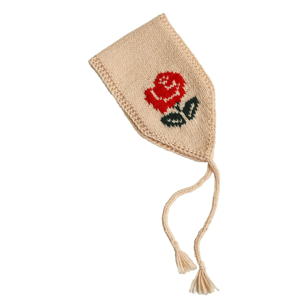 Kalinka - Rosa Stirnband aus Merinowolle | Beige