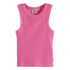 Scotch & Soda - Geripptes Tanktop | Rosa