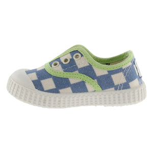 Victoria - Lona Karierte Sportschuhe | Blau