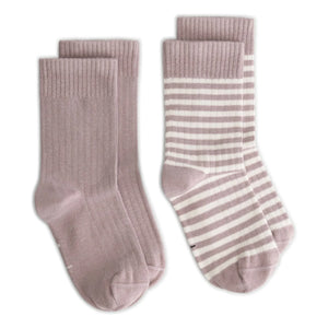 Gray Label - 2er Set Bio-Baumwollsocken | Pflaume