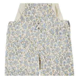 Emile et Ida - Latzhose mit Blumenmuster | Creme
