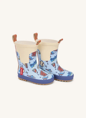 Hello Hossy - Baseball Spiel Regenstiefel | Blau