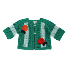 Kalinka – Penelope Häkeljacke | Grün