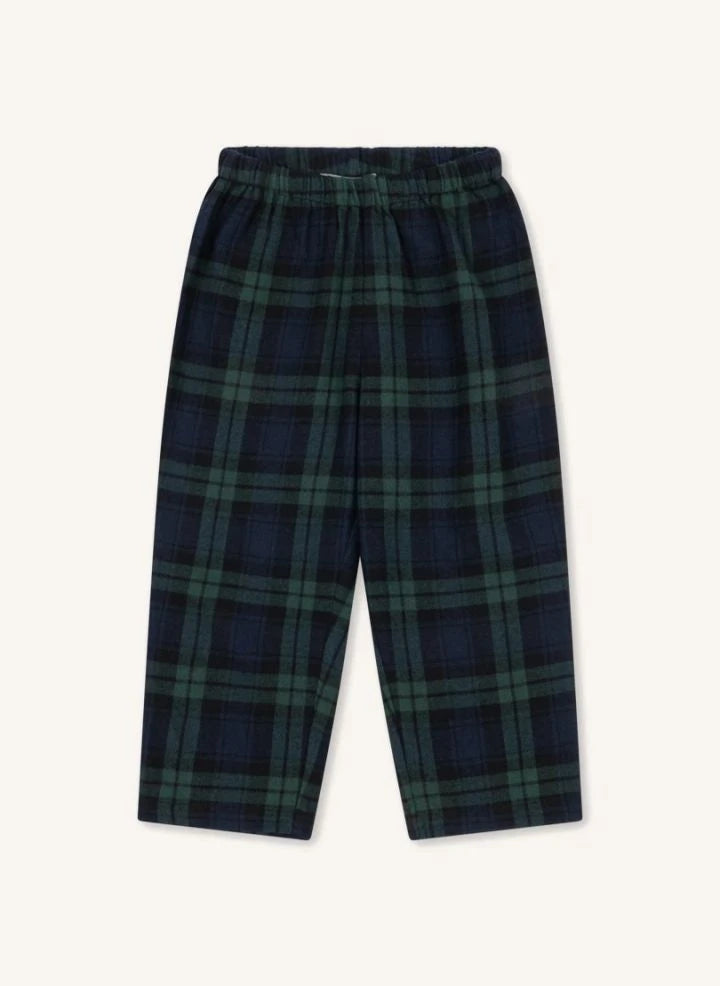 Konges Sløjd - Karierte Flanellhose aus Bio-Baumwolle | Grün