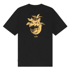 Les Deux - Plant T-Shirt | Blau Schwarz