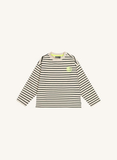 Tumble N'Dry - Chester Gestreifter Bio-Baumwoll-T-Shirt | Creme