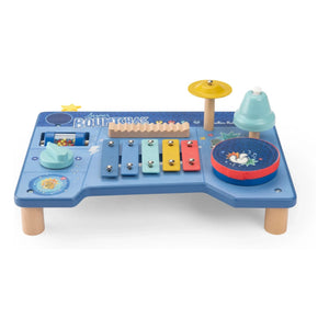 Moulin Roty - Musikalischer Spieltisch Puce & Pilou | Blau