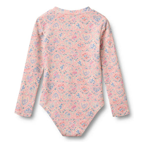 Wheat - Margot Fleuri Recyceltes Faser-Badeanzug mit UV-Schutz | Hellrosa