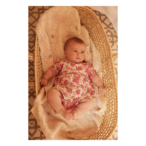 Bebe Organic - Cleo Fleurie Bio-Baumwolldecke | Ecru
