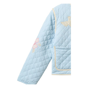 Copenhagen Colors – Bestickte Steppjacke aus Bio-Baumwolle | Hellblau