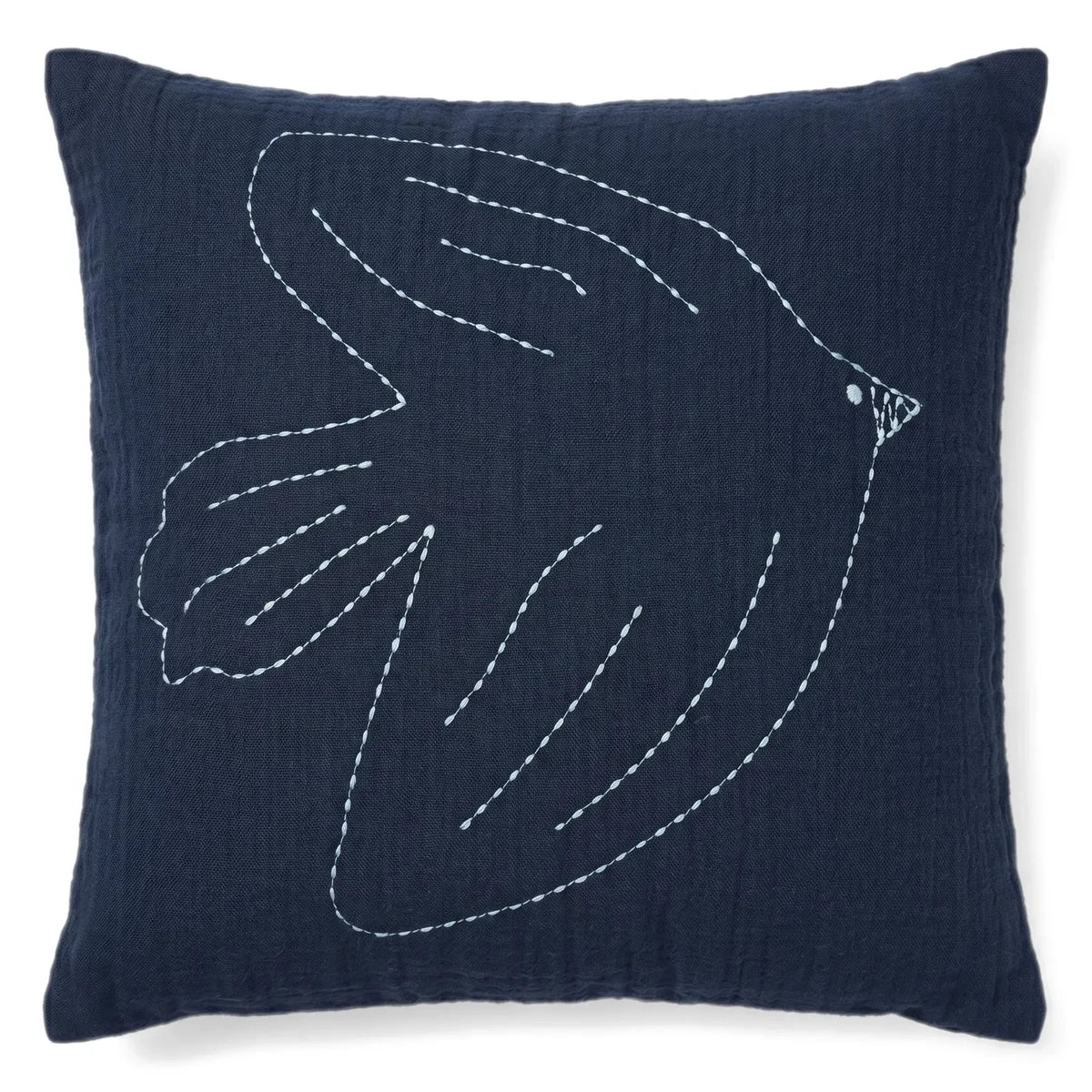 Editions Aimable - Hector Bird Kissen | Nachtblauer Mull