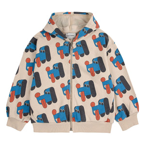 Bobo Choses - Hoodie Dogs Bio-Baumwolle | Beige