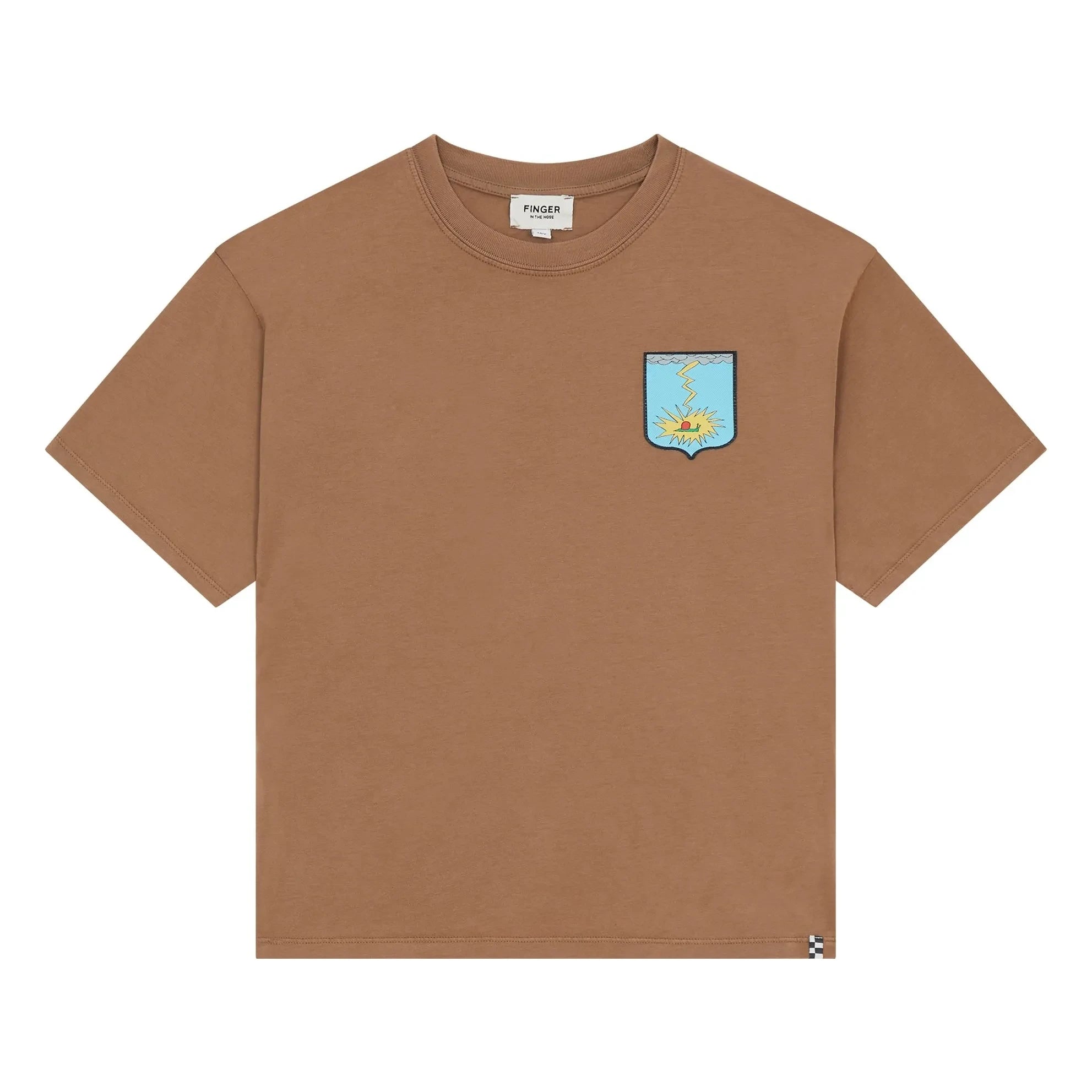 Finger in the nose - Taylor Bio-Baumwoll-T-Shirt | Eisbraun