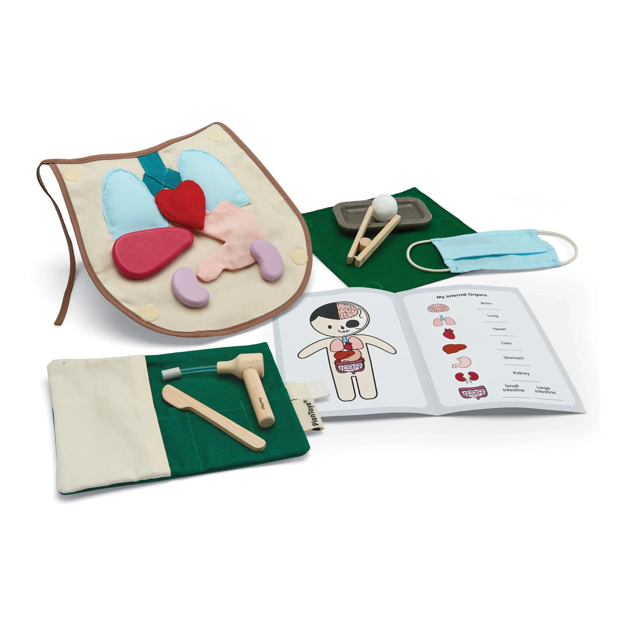 Plan Toys - Kautschukholz Chirurgen-Set Spielzeug
