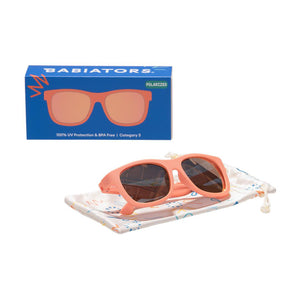 Babiators Polarised Navigator Sunglasses - Perfectly Papaya-Sunglasses-Perfectly Papaya-0-2y (Junior) | Natural Baby Shower