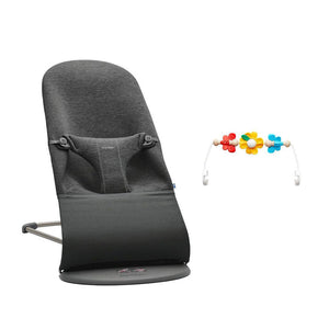 BabyBjorn Bouncer Bliss - 3D Jersey - Charcoal Grey-Baby Bouncers-Flying Friends- | Natural Baby Shower