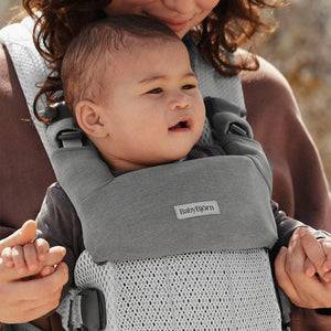 BabyBjörn Bib for Harmony Jersey - Light Grey-Baby Carrier Inserts-Light Grey-One Size | Natural Baby Shower