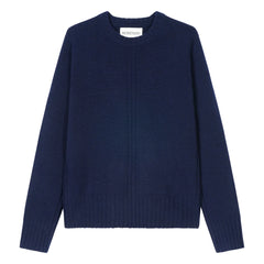 Bompard - Kaschmir-Rippstrickpullover mit Rundhalsausschnitt | Marineblau