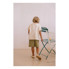 Studio Bohème - Basile Shorts aus Bio-Baumwollfrottee | Khaki