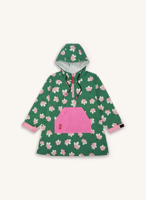 Hello Hossy - Blumenmuster Regenmantel Poncho | Grün