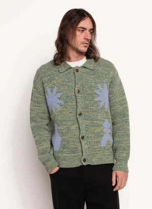 Olow - Kalama Strickjacke | Heather Grün