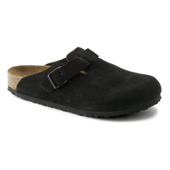 BIRKENSTOCK - Boston Wildleder-Clogs - Erwachsenenkollektion | Schwarz