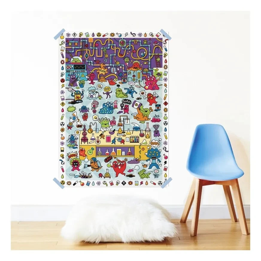 Poppik - Creative Labo en Folie Poster-Sticker | Mehrfarbig