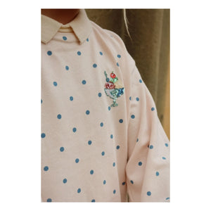 Konges Sløjd - Gepunktetes Sweat-Polo | Blassrosa