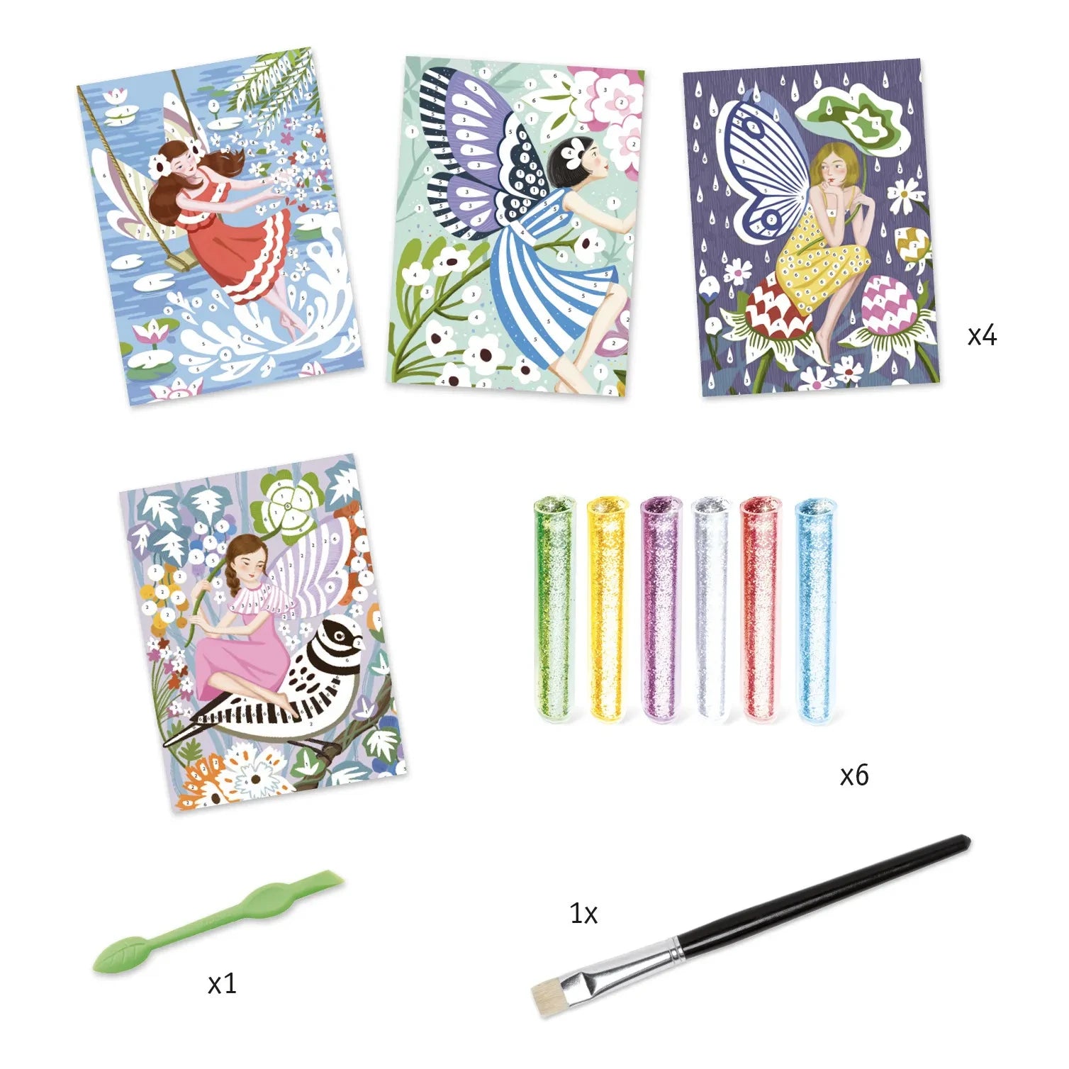 Djeco - Fairy DIY Glitzer-Malset