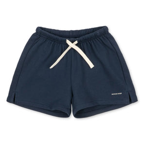Konges Sløjd - Spotty Sweat Shorts Bio-Baumwolle Uni | Dunkelblau