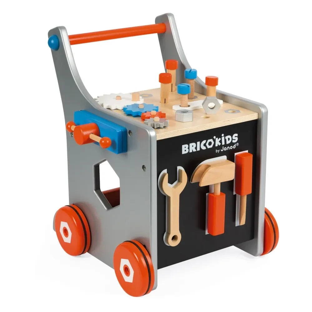 Janod - Brico Kids Holz-Magnetauto mit 25 Zubehörteilen