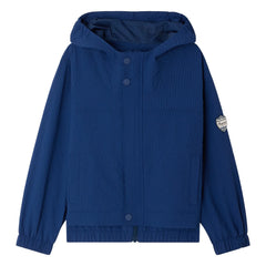 Bonpoint - Lenny Kapuzenjacke aus Recycling-Seersucker | Indigo
