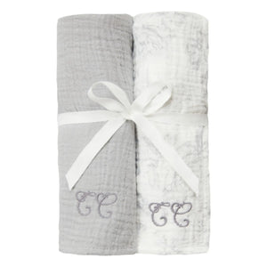 Tartine et Chocolat - Toile de Jouy Windeln - 2er-Set | Grau
