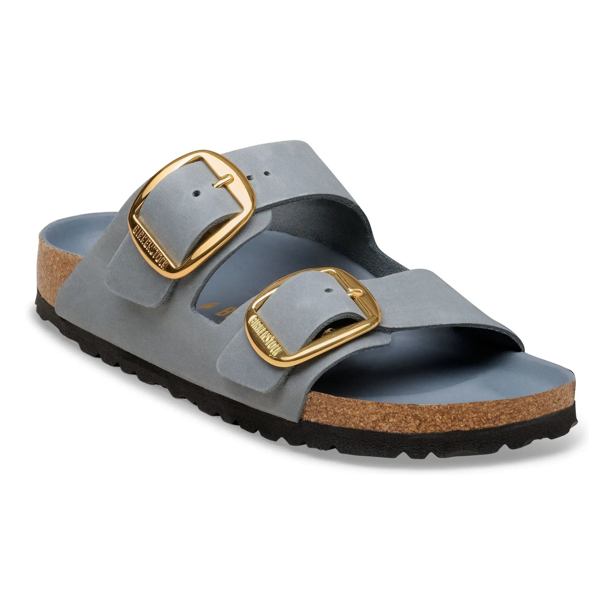 BIRKENSTOCK - Arizona Big Buckle Fettleder-Sandale | Grau