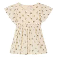 Bonpoint - Christie Fleurie Bluse aus Bio-Baumwolle | Ecru