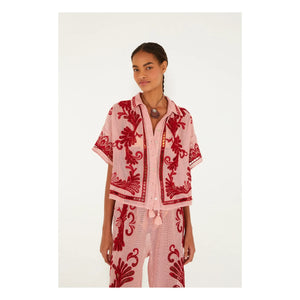 Farm Rio - Arabesk Bluse | Pink
