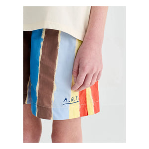 True Artist - Gestreifte Shorts | Blau