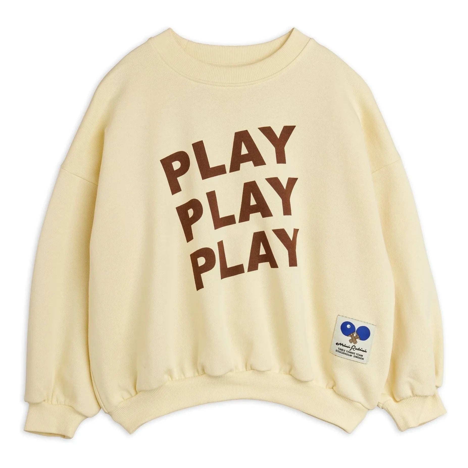 Mini Rodini - Play Sweat Bio-Baumwolle | Ecru