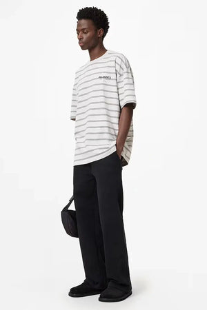 AllSaints erkek pamuklu UNDERGRND STRIPE SS tişört