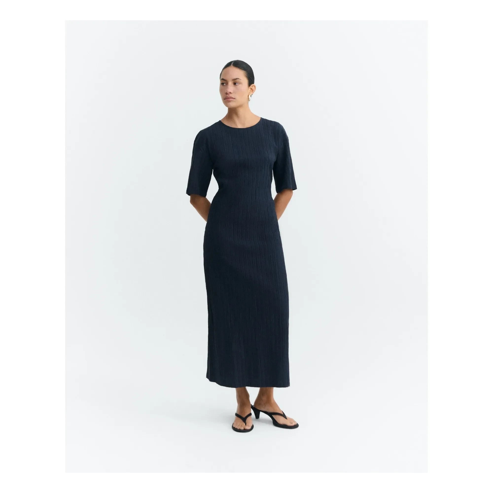Thinking Mu - Kina Kleid aus Bio-Baumwolle | Blau
