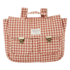 Emile et Ida - Gingham Tasche | Rot